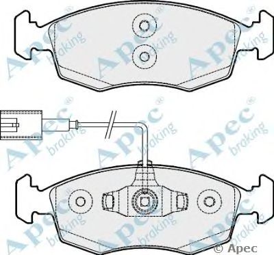 APEC BRAKING pad1845 -  Комплект тормозных колодок, дисковый тормоз